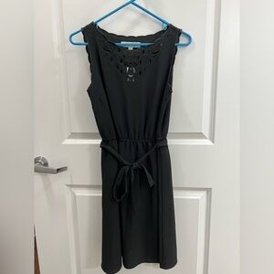 LOFT Tie Waist Dress (Size 4)